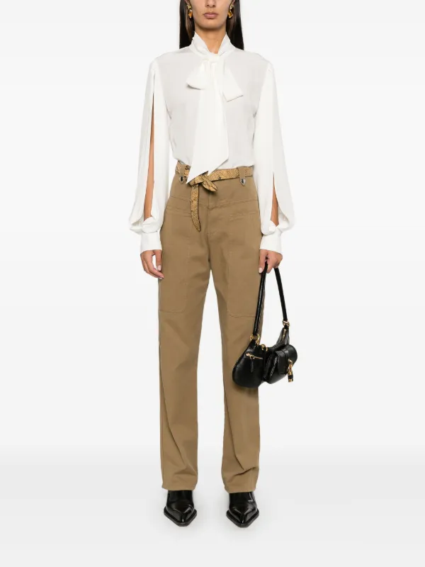 ETRO ボウタイ シルクブラウス | ホワイト | FARFETCH JP
