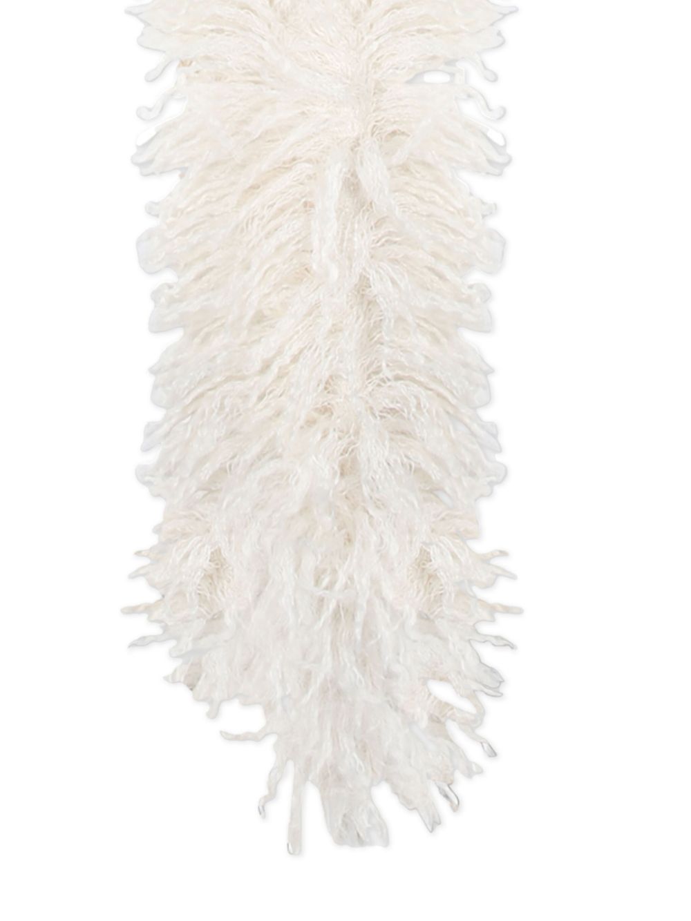 Douuod Kids puffy faux fur scarf - Neutrals