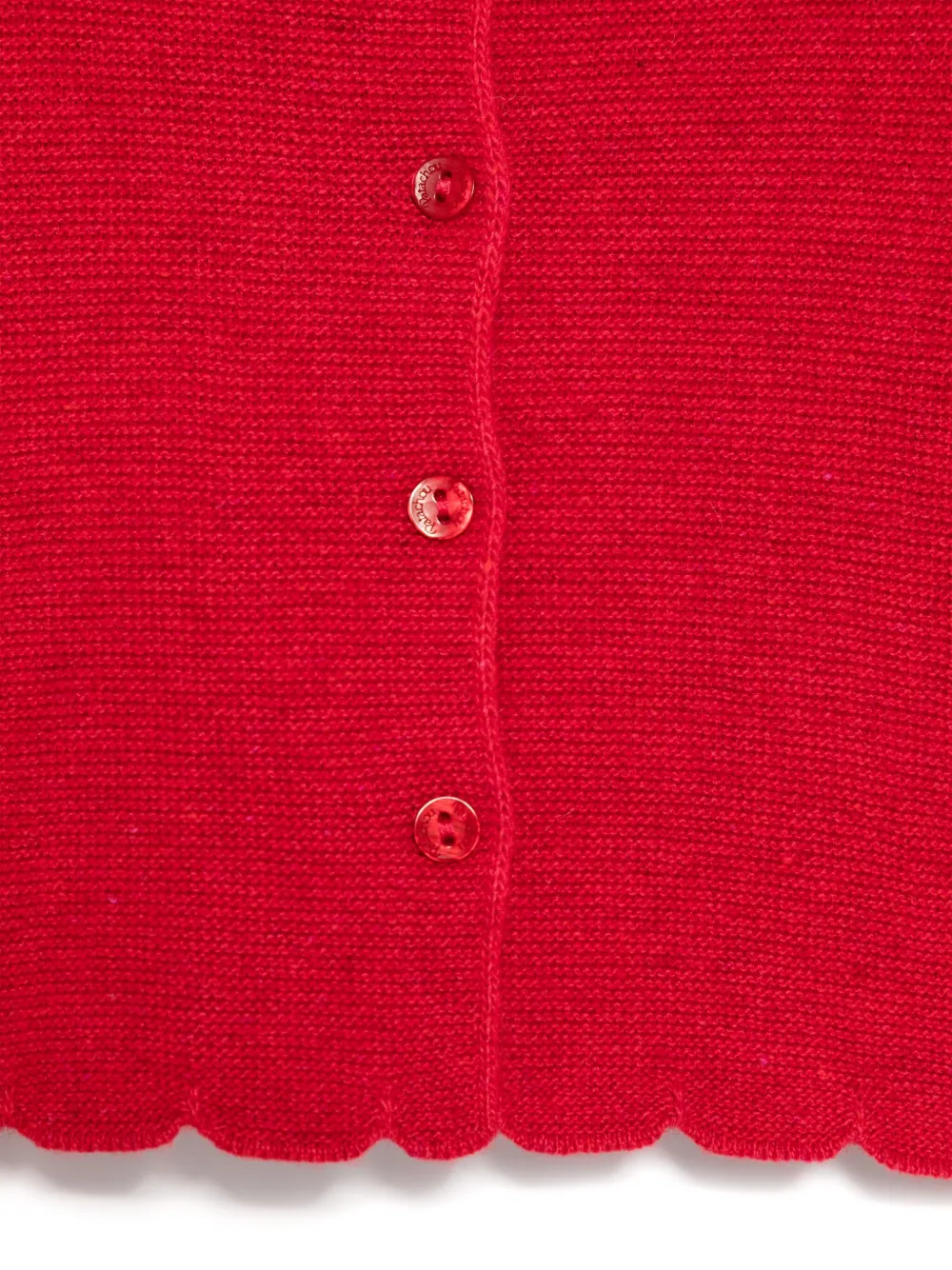 Patachou Vest met gewelfde afwerking Rood