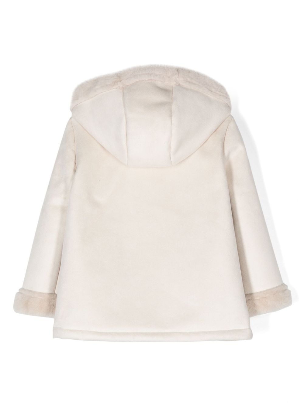 Patachou suede duffle coat - Neutrals