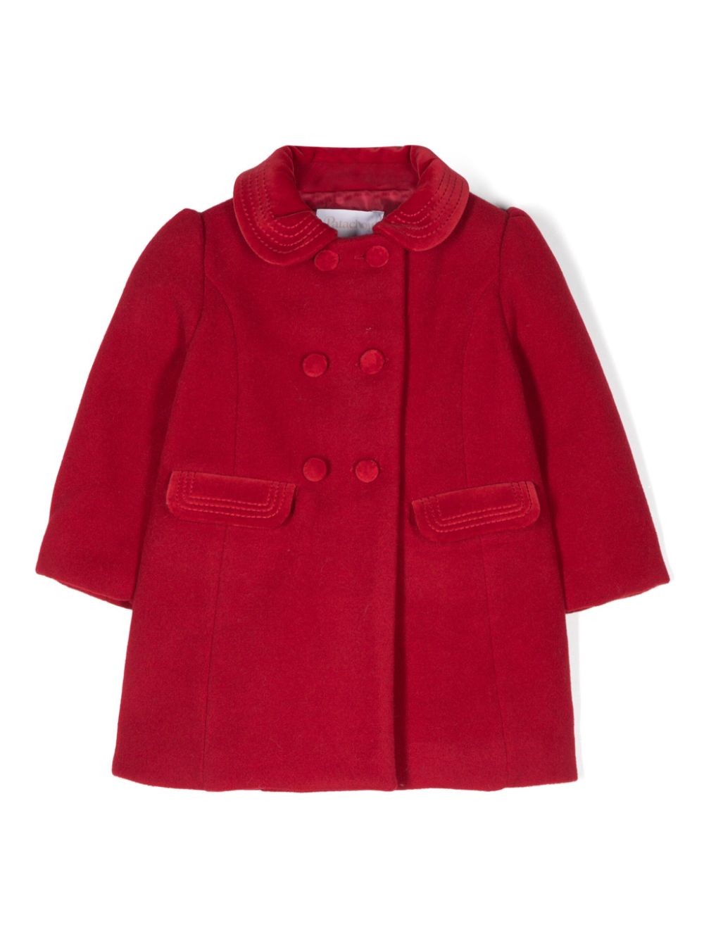 Patachou felted coat - Red