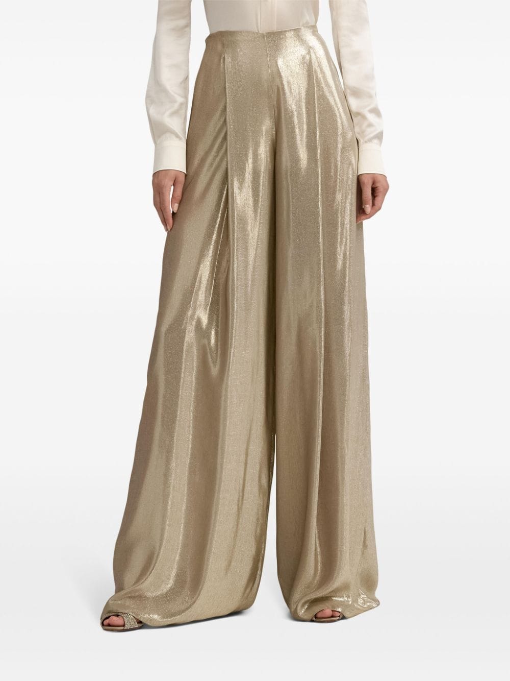 Shop Ralph Lauren Franncis Trousers In Neutrals