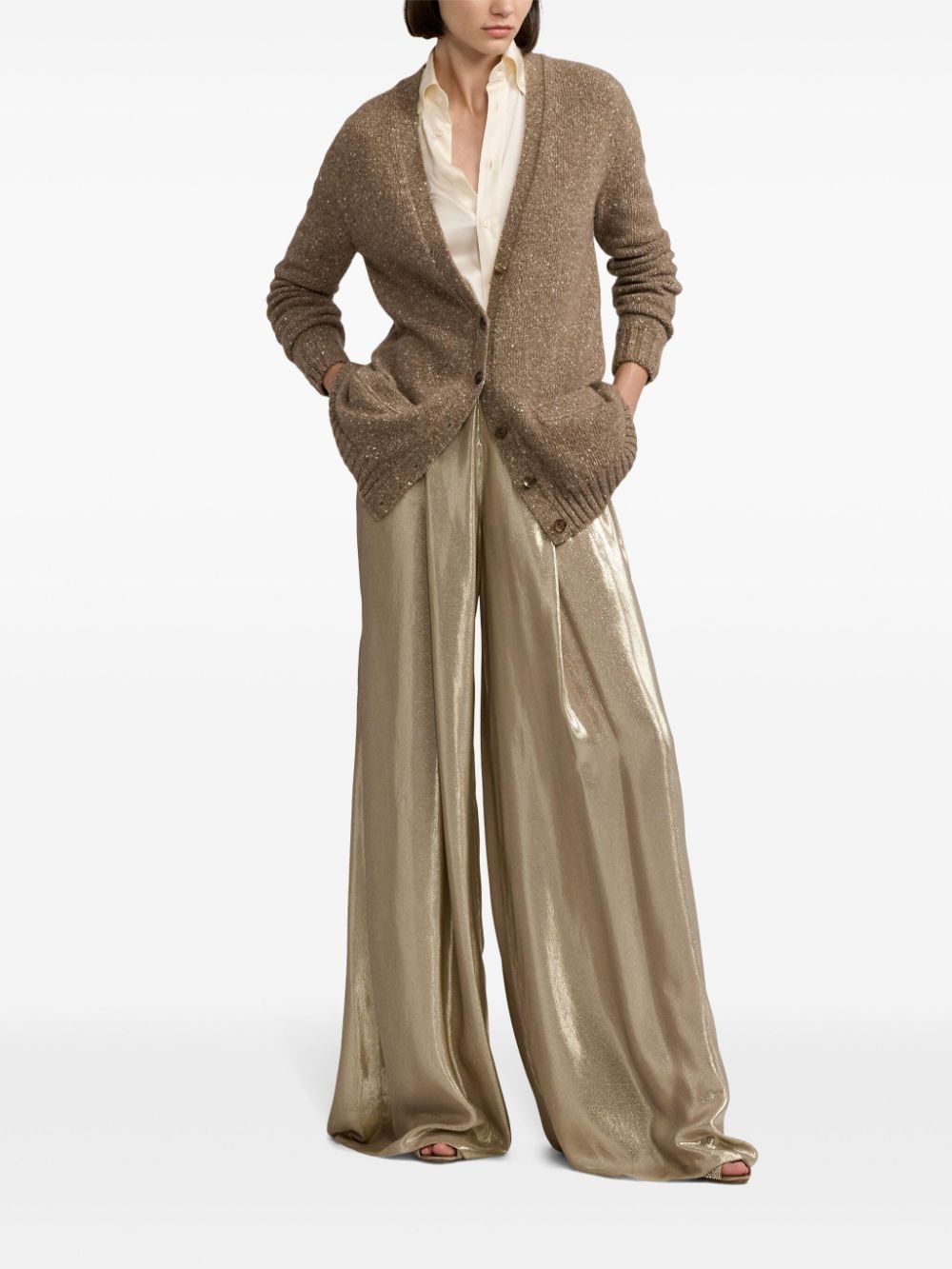 Shop Ralph Lauren Franncis Trousers In Neutrals