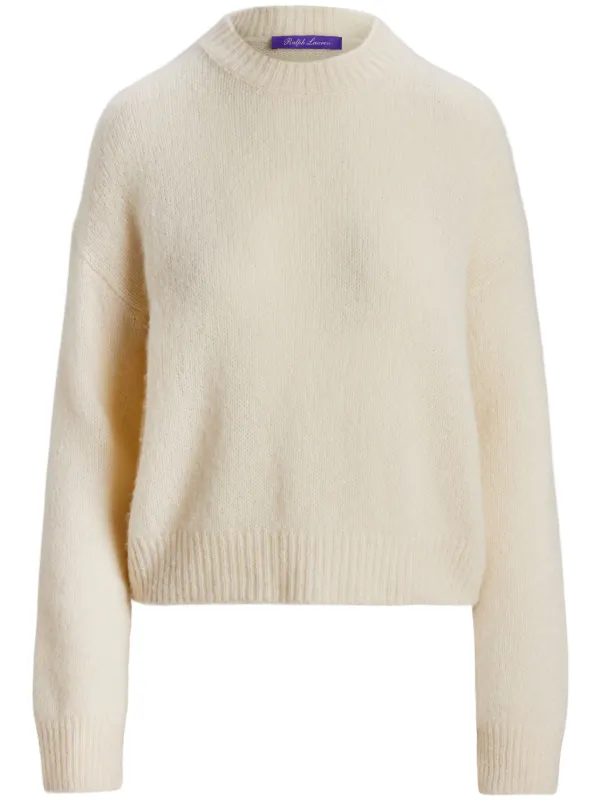 Ralph Lauren Collection Brushed Sweater in White