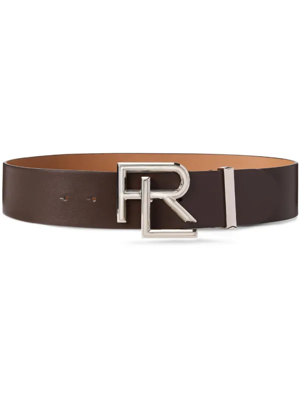 Ralph Lauren Collection ロゴバックル レザーベルト | ブラウン