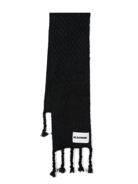 Jil Sander + chunky-knit scarf