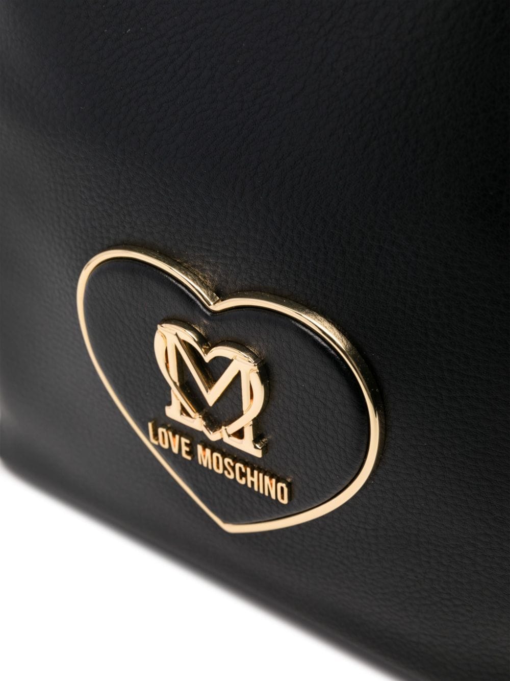 Shop Love Moschino Logo-plaque Tote Bag In 0000 Nero