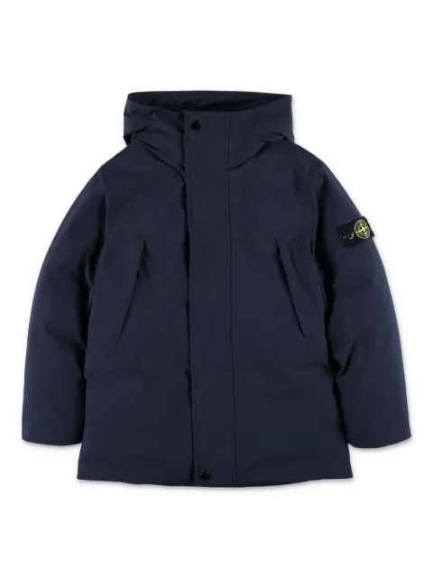 Stone Island Junior Compass-badge hooded parka 