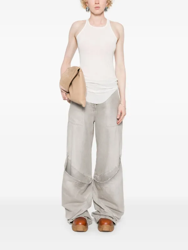 Rick Owens Ribbed Tank Top | White | FARFETCH