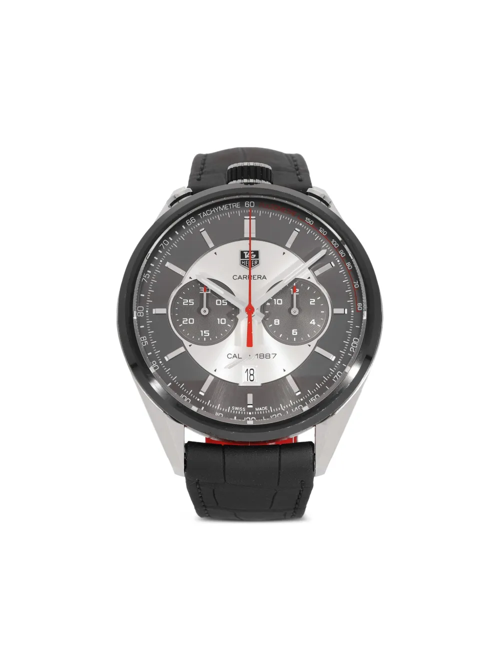 TAG Heuer 2014 pre owned Carrera Jack Heuer Edition 43mm Silber FARFETCH DE