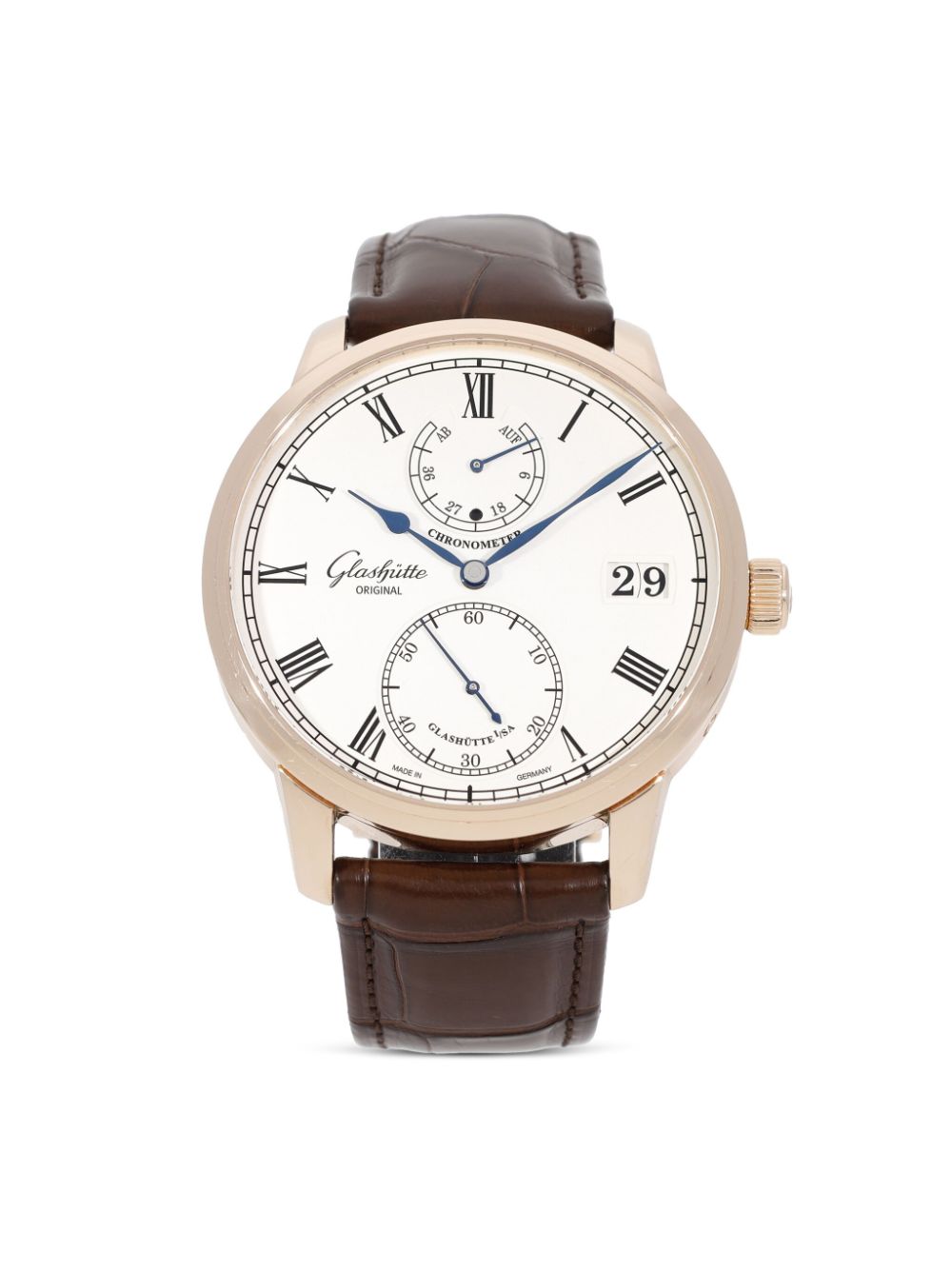 Glashütte pre-owned Senator 42mm - Argento