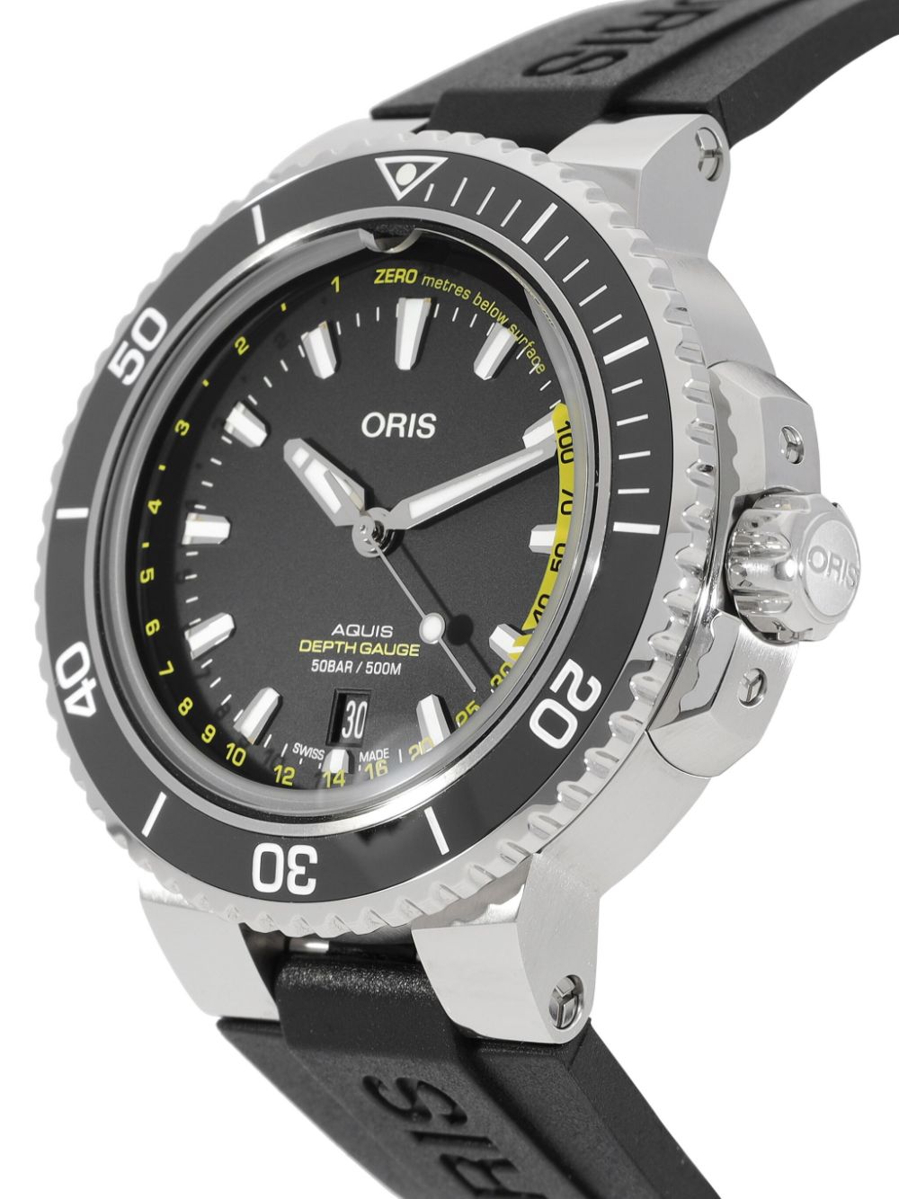 Oris unworn Aquis Depth Gauge 46mm - Zwart