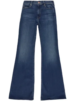 デニム・ジーパン MOTHER Stretch cotton jeans with flared bottom Blu Mother Stretch cotton jeans - Blue - Women | 1327259CDUK