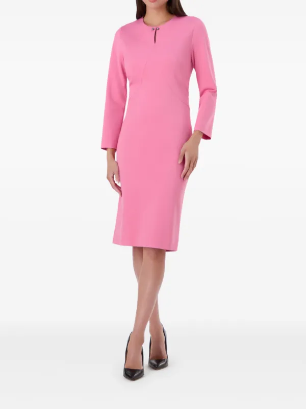 JANE Tamzin midi-jurk Roze FARFETCH NL