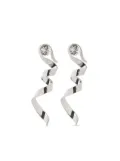 DRIES VAN NOTEN wave stud earrings - Silver
