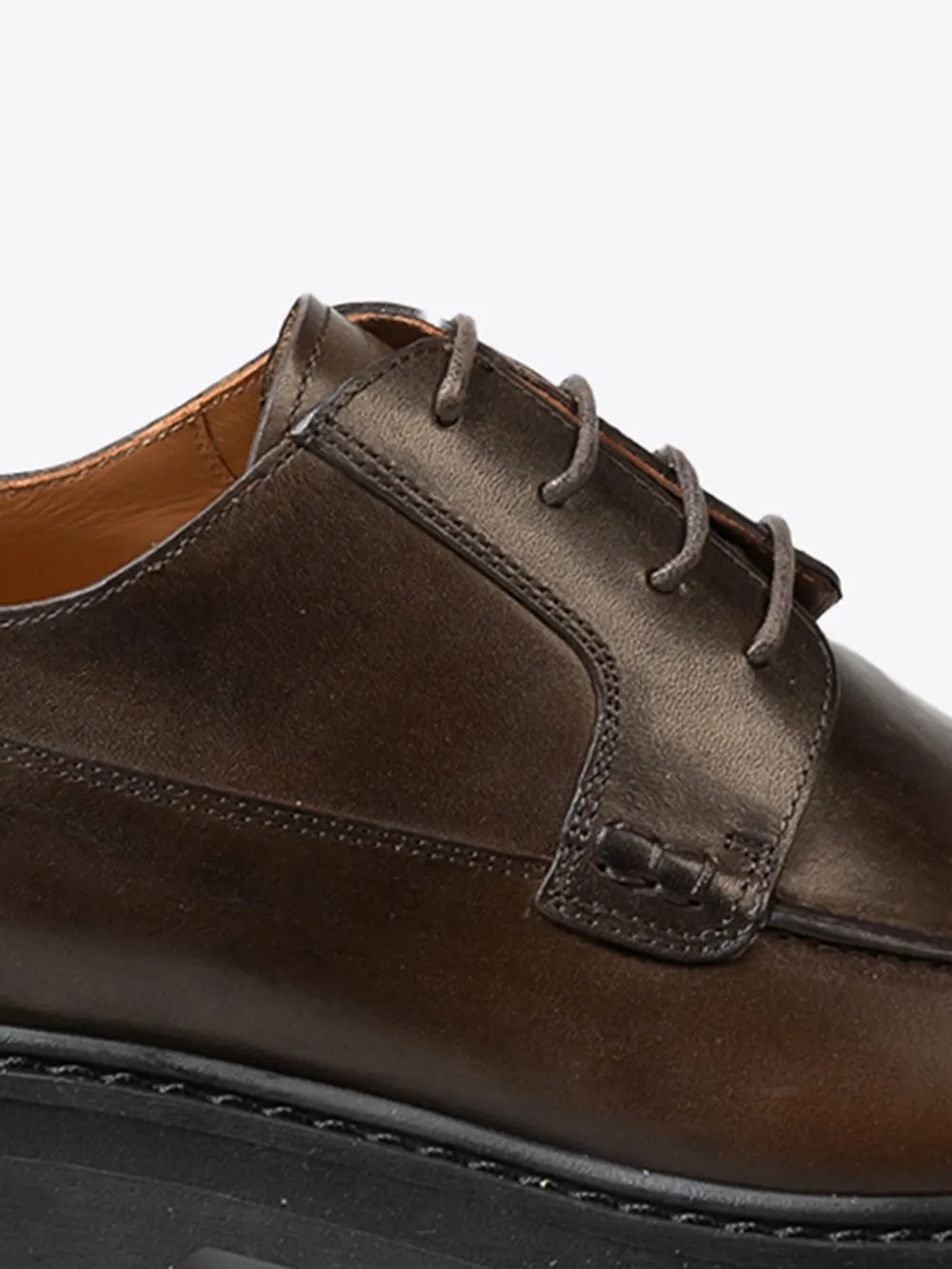 DRIES VAN NOTEN Leren derby schoenen - Bruin