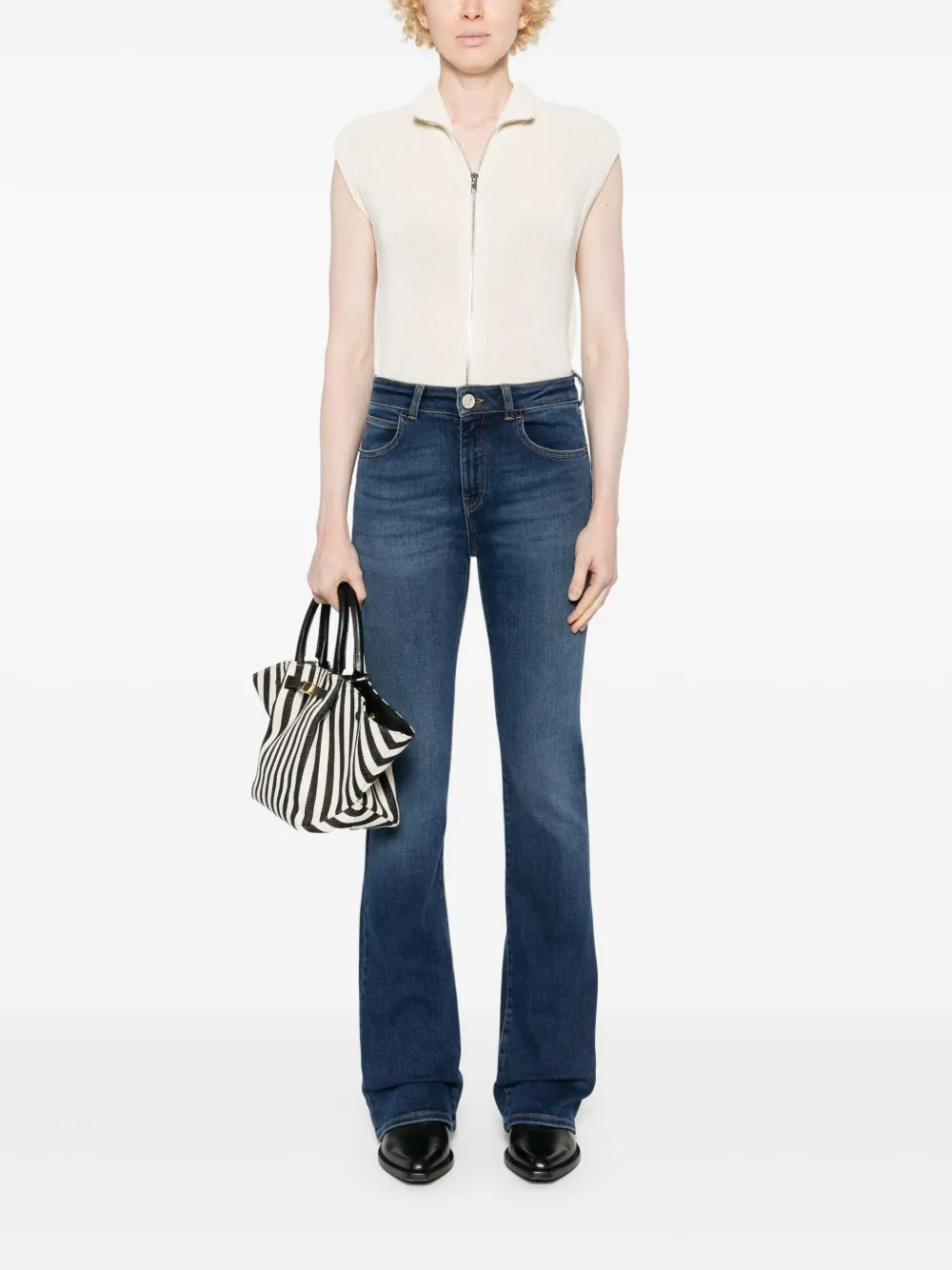Emporio Armani J47 flared jeans - Blauw