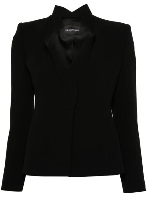 Emporio Armani blazer à revers crantés