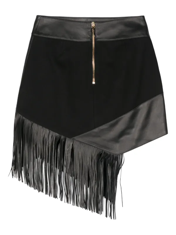 ミニスカート ROBERTO CAVALLI SKIRTS Roberto Cavalli Fringed Mini Skirt | Black | FARFETCH