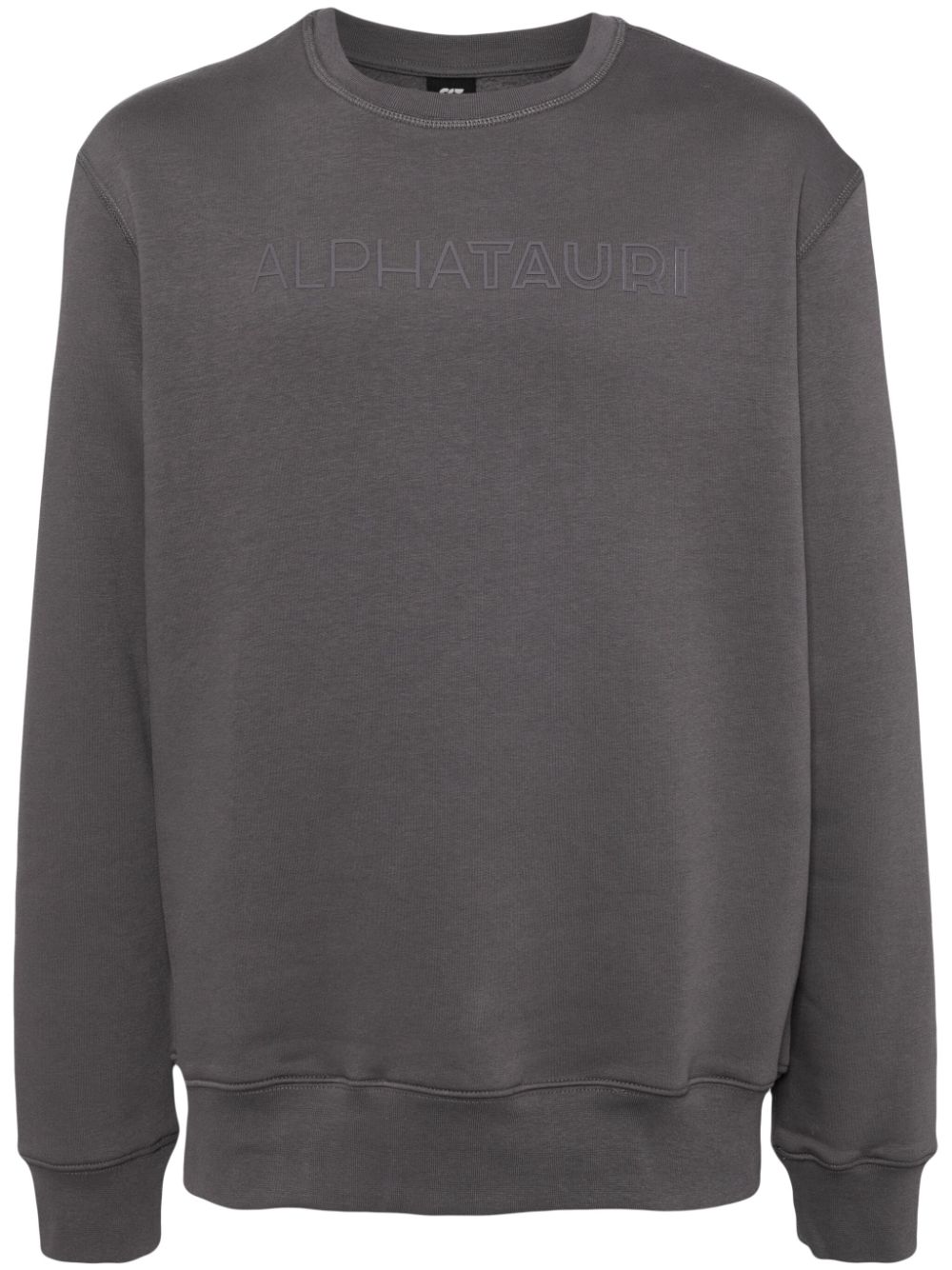 Shop Alpha Tauri Signature Logo Sweatshirt In Grey