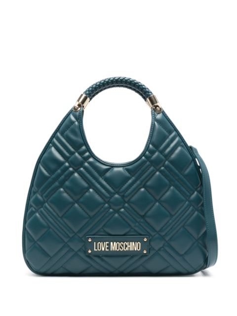 Love Moschino logo-plaque tote bag Women