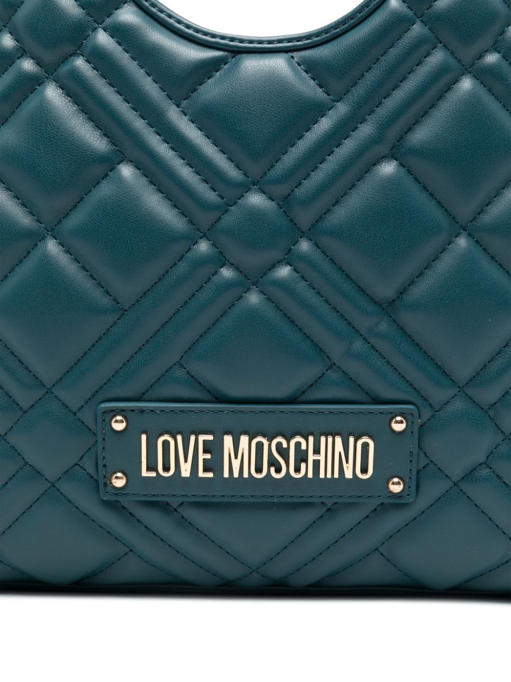 Love Moschino logo-plaque tote bag Women