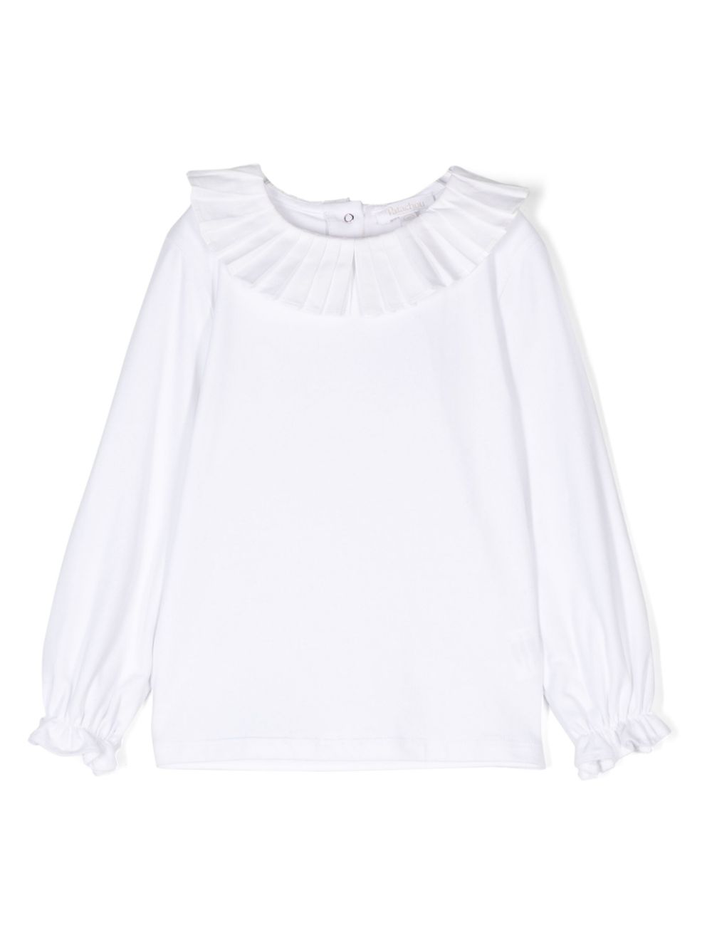 Patachou ruffle-detailed T-shirt - White