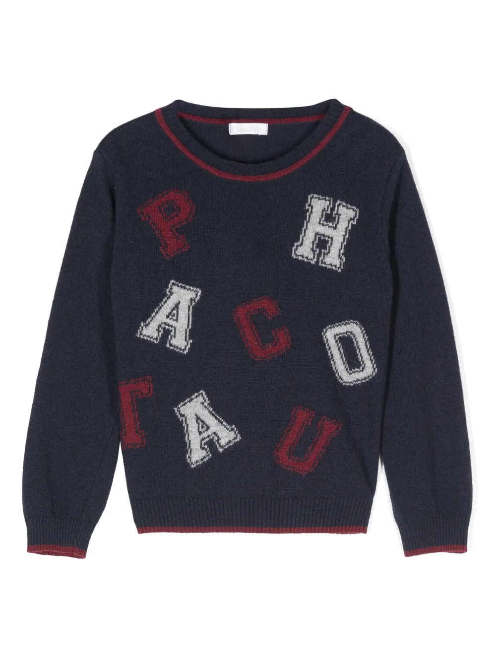 Patachou suéter con logo en intarsia | azul | Image 1