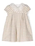 Patachou gingham-check dress - Neutrals