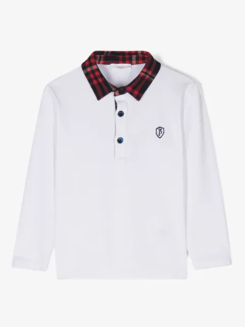 Patachou logo-embroidered polo shirt