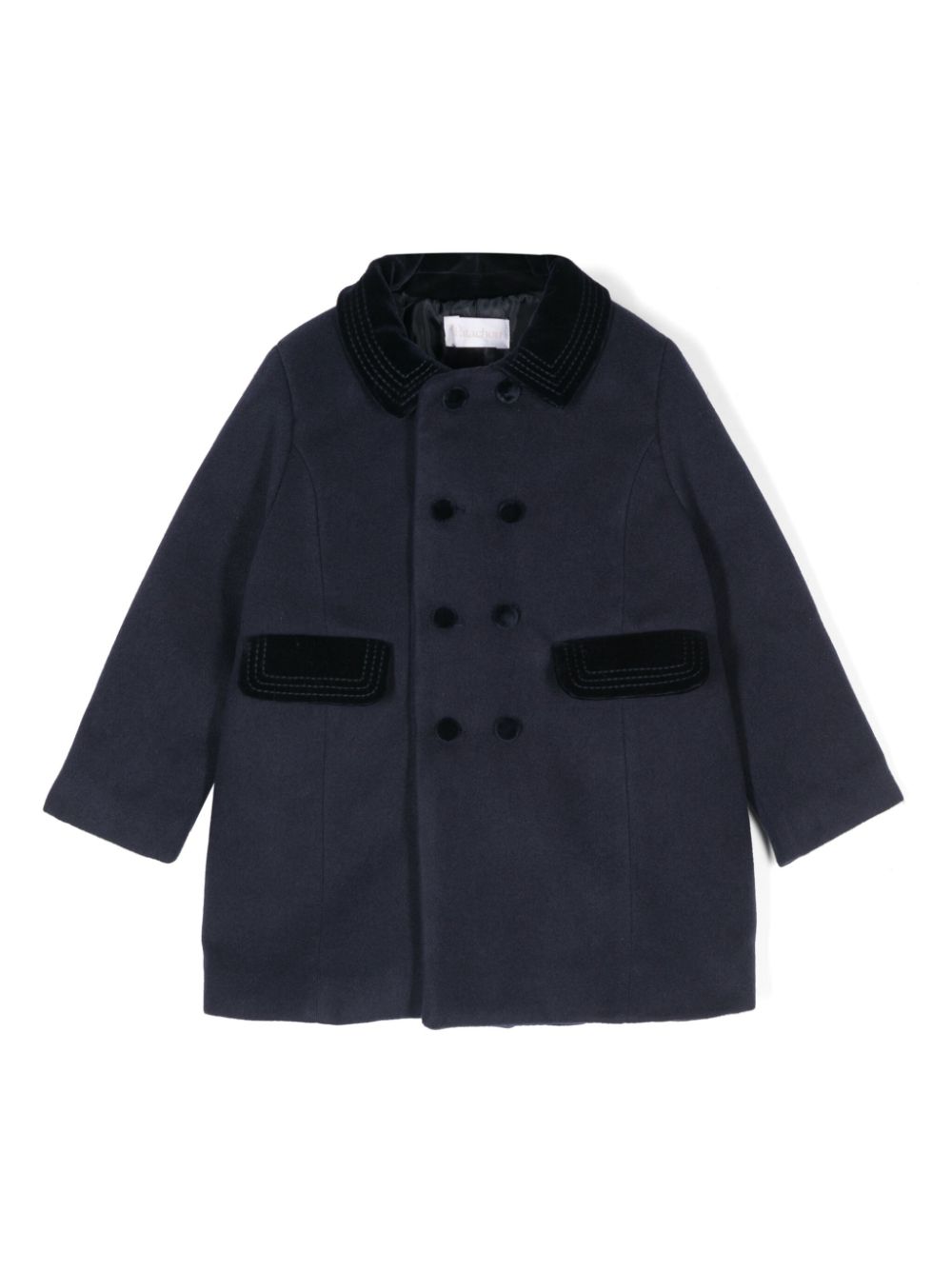 Patachou double-breasted coat - Blue