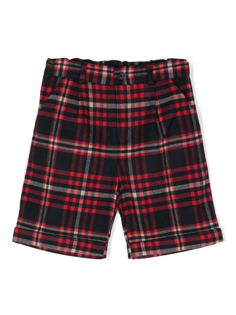 Patachou Shorts met tartan ruit Rood