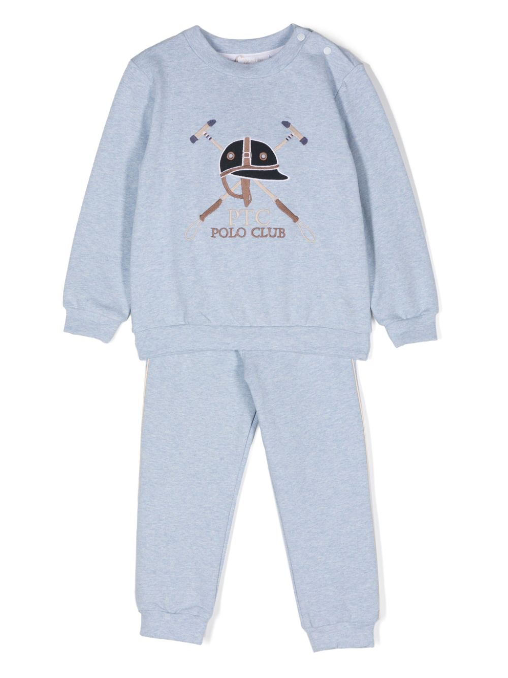 Patachou logo-embroidered tracksuit - Blue