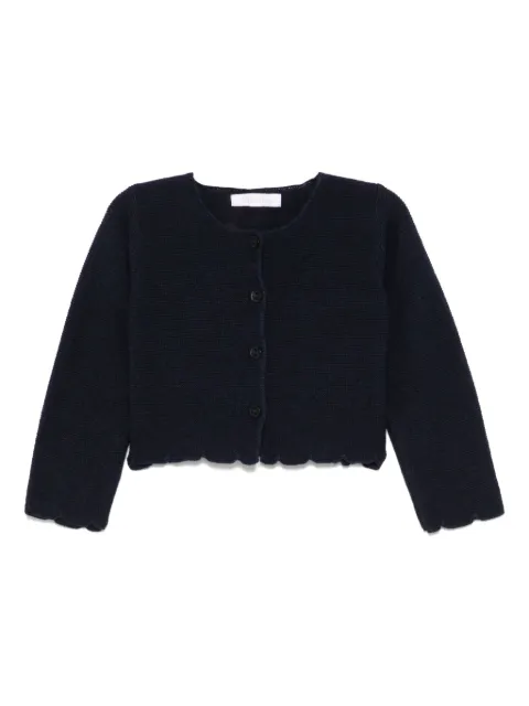 Patachou scallop-edge cardigan