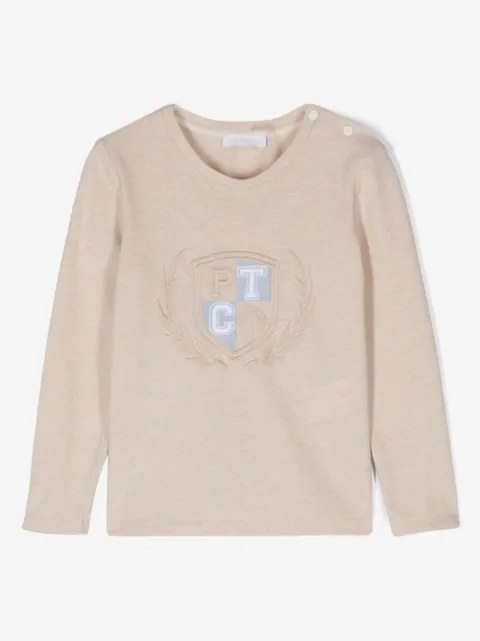 Patachou logo-embroidered T-shirt 