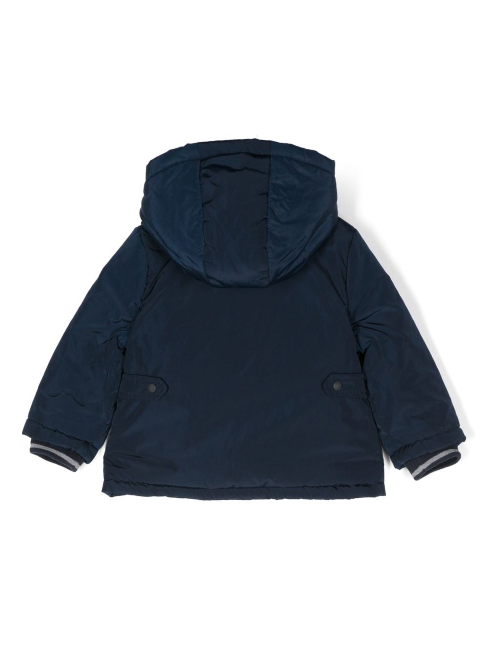 Patachou logo-embroidered coat - Blue