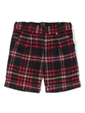 Patachou tartan-check shorts - Black