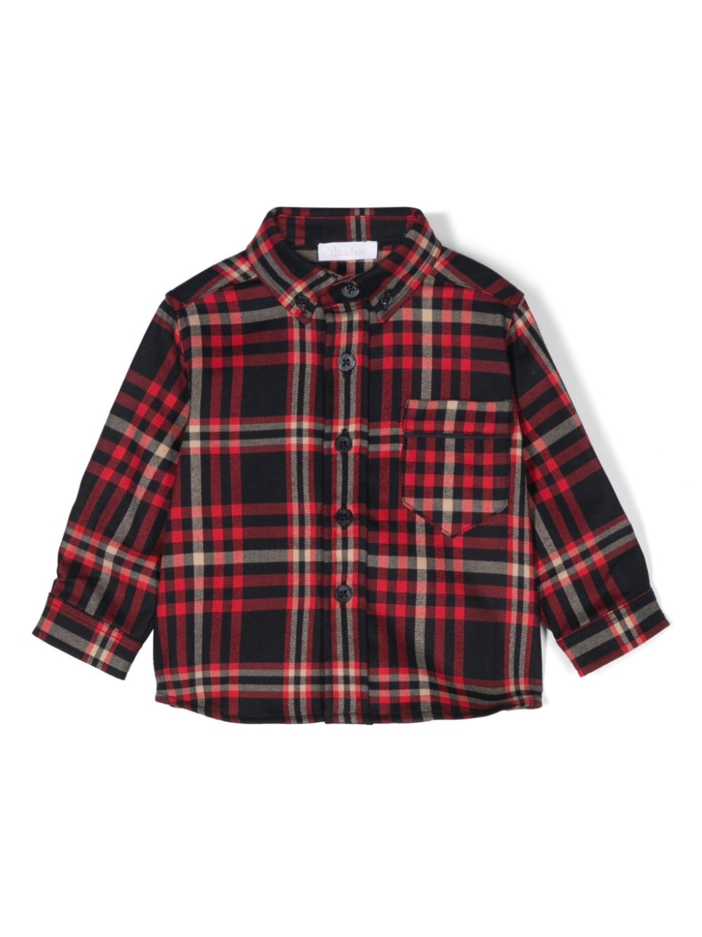 Patachou tartan-check shirt - Black