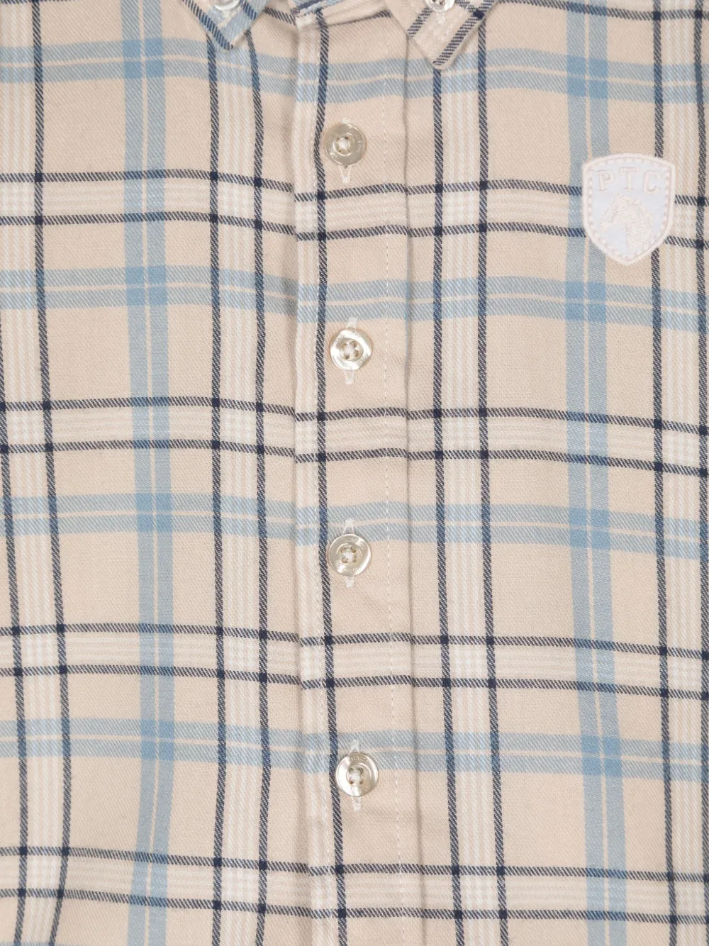Patachou Shirt met logopatch Beige
