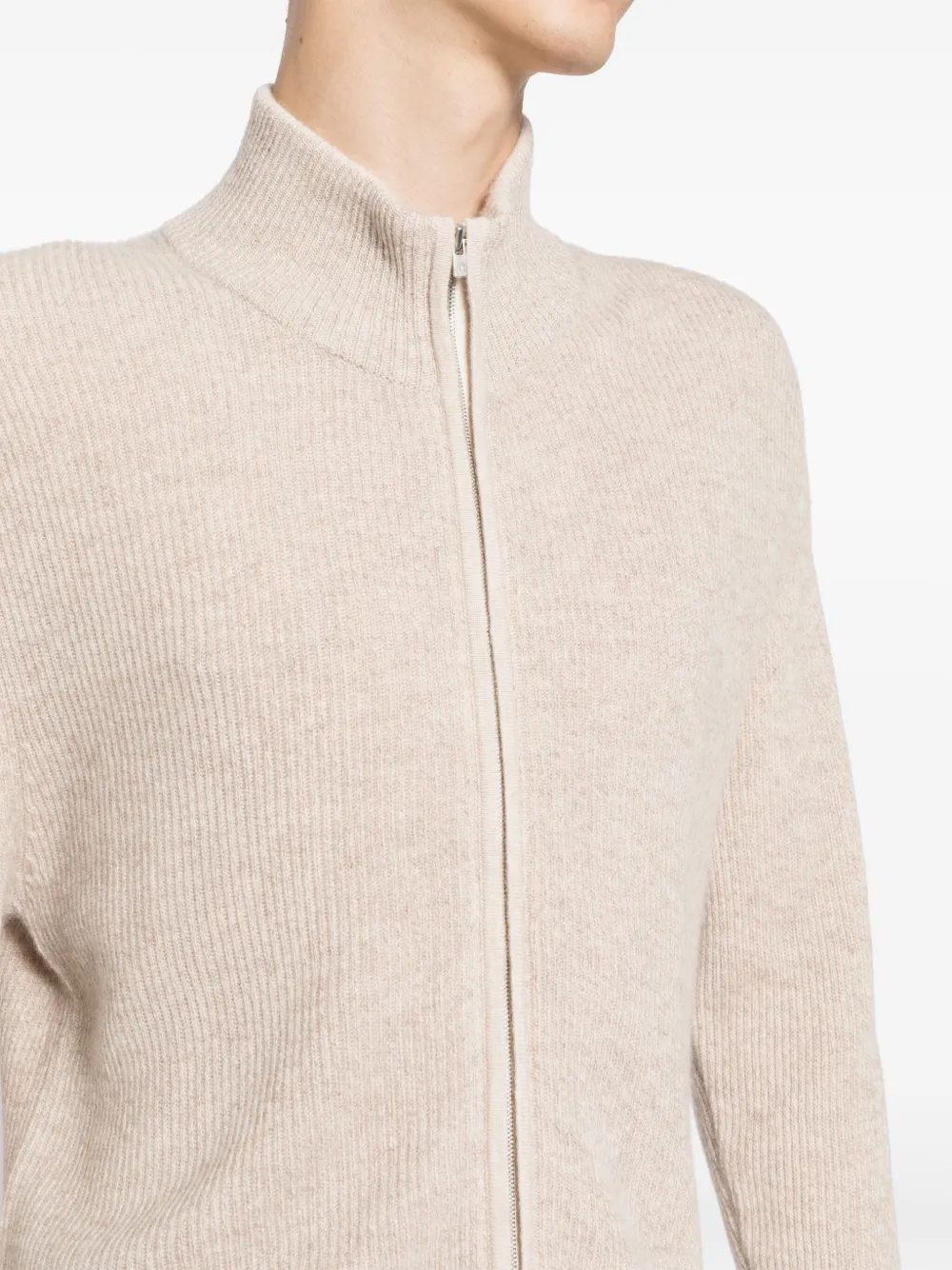 N.Peal Lambeth tweekleurig vest Beige