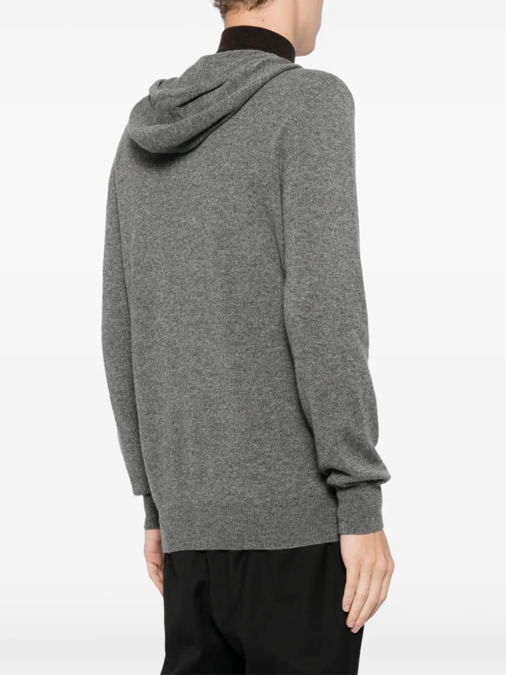 N.Peal Ladbroke kasjmier hoodie Grijs