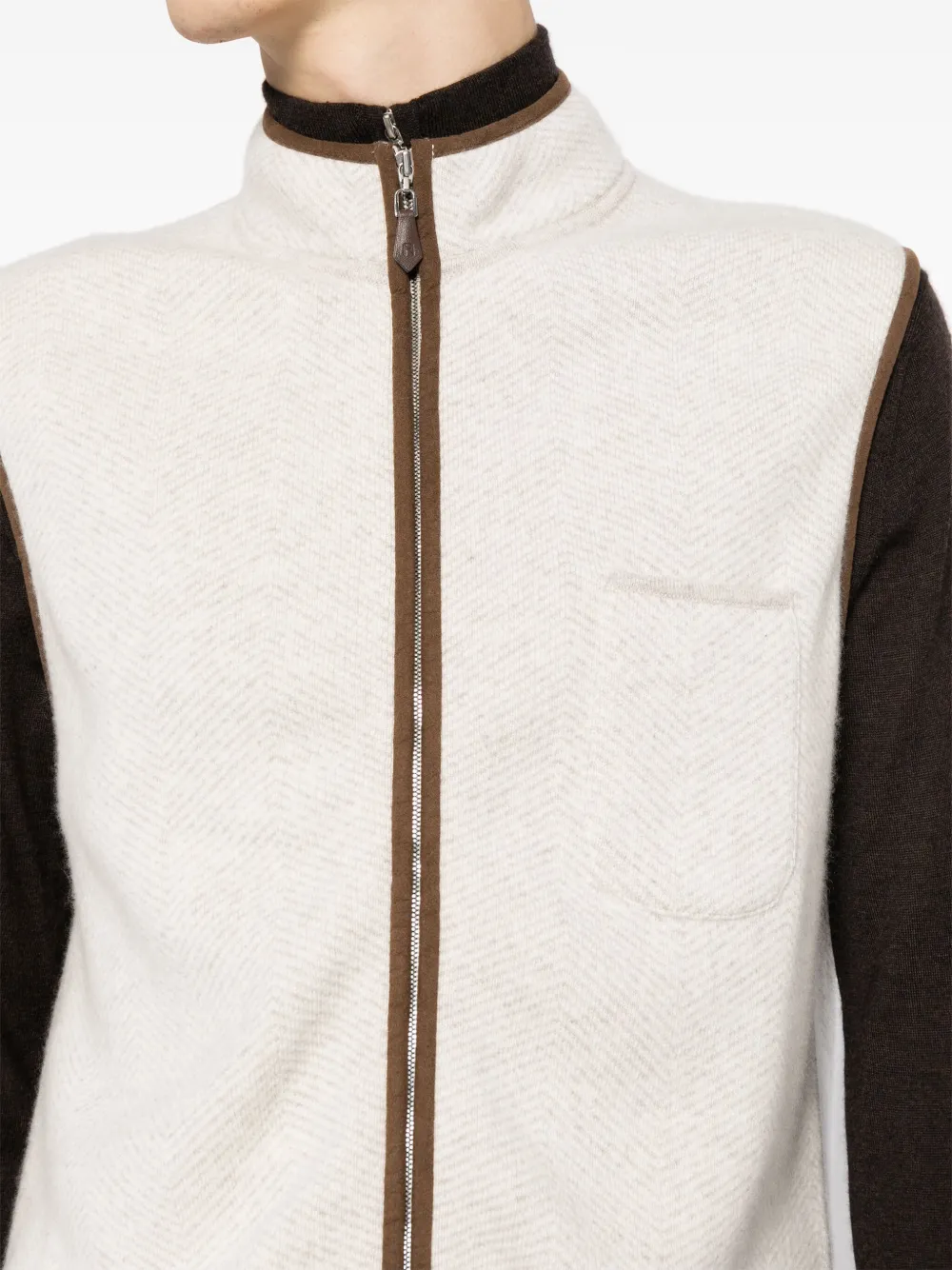 N.Peal Shaftsbury gilet Beige