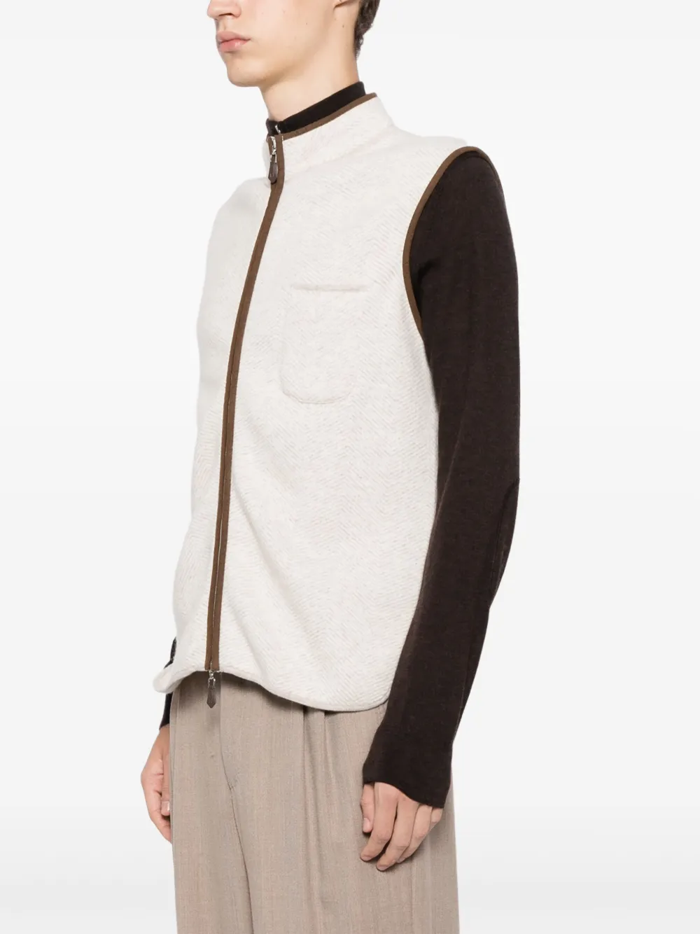 N.Peal Shaftsbury gilet Beige