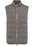 N.Peal organic cashmere Gilet - Brown