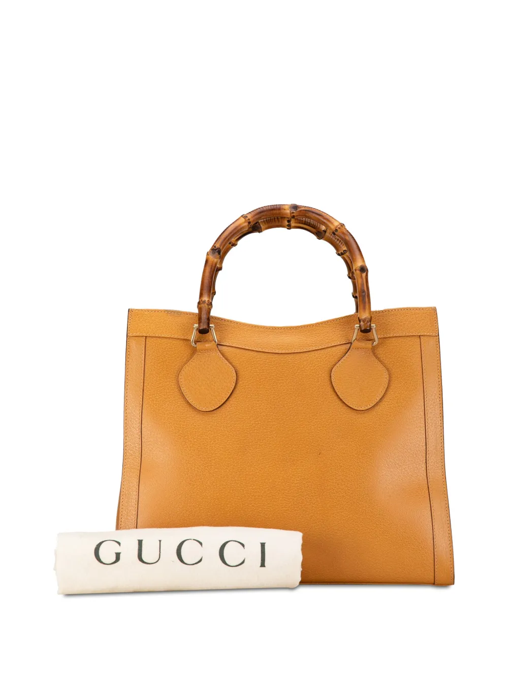 Gucci Pre Owned tote Medium Leather Bamboo Diana 2000 2015 mujer Piel de becerro Talla unica Marron