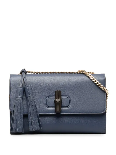 Gucci Pre-Owned 2000-2015 Medium Miss Bamboo Leather crossbody bag