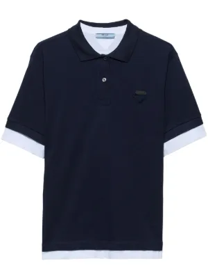 PRADA WOMEN POCKET POLO SHIRT SS1996 Front button Size 40