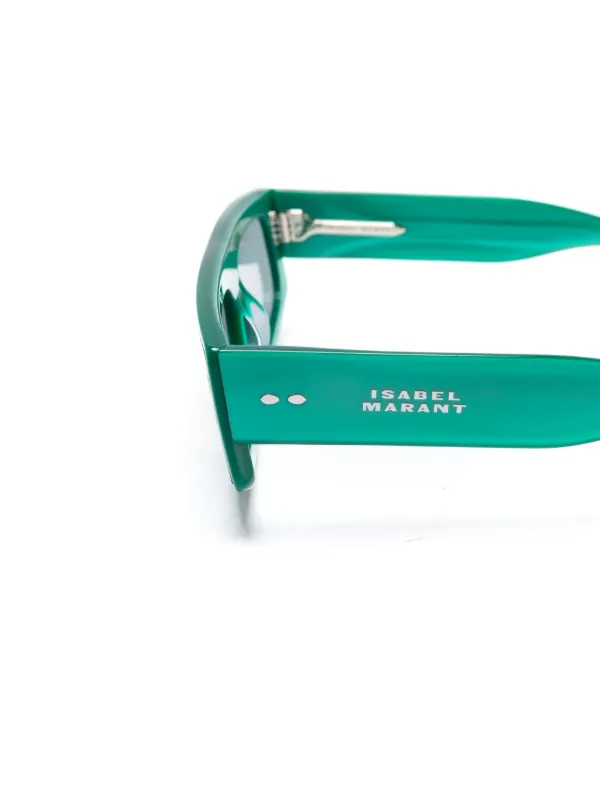 Isabel Marant Eyewear flat-top Sunglasses | Green | FARFETCH GE display picture 3