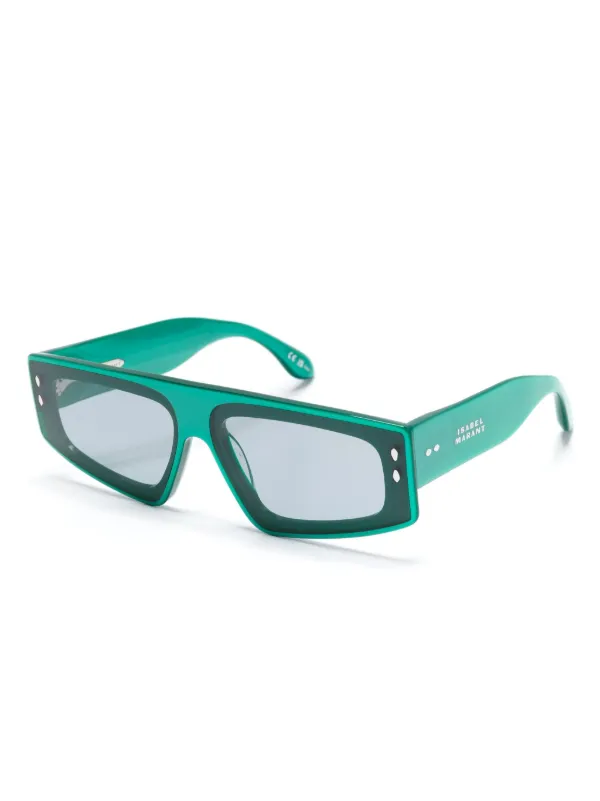 Isabel Marant Eyewear flat-top Sunglasses | Green | FARFETCH GE display picture 2