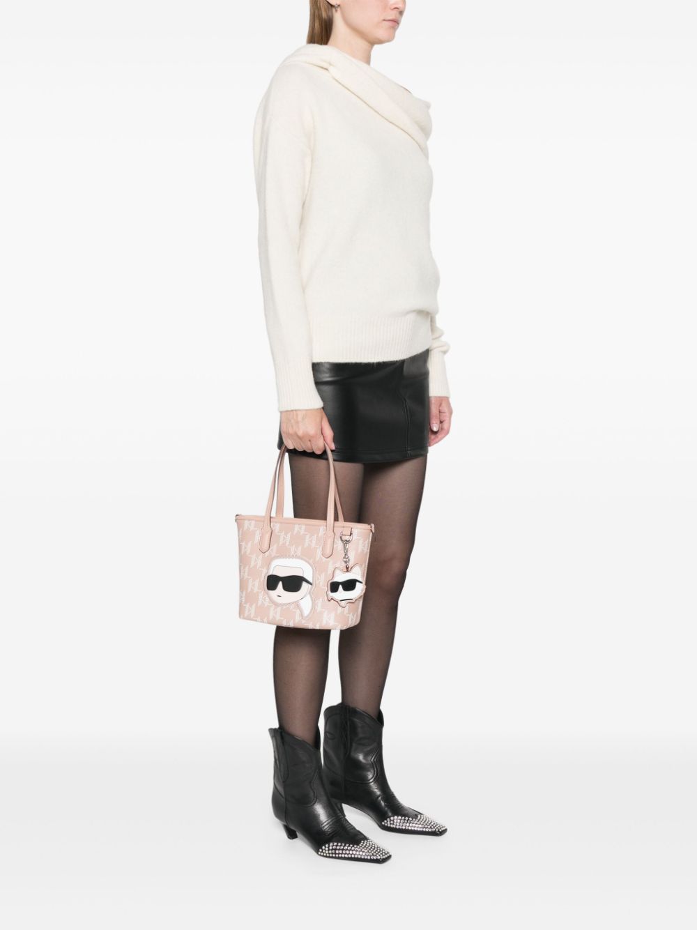 Karl Lagerfeld K/Ikonik Mono shopper - Roze